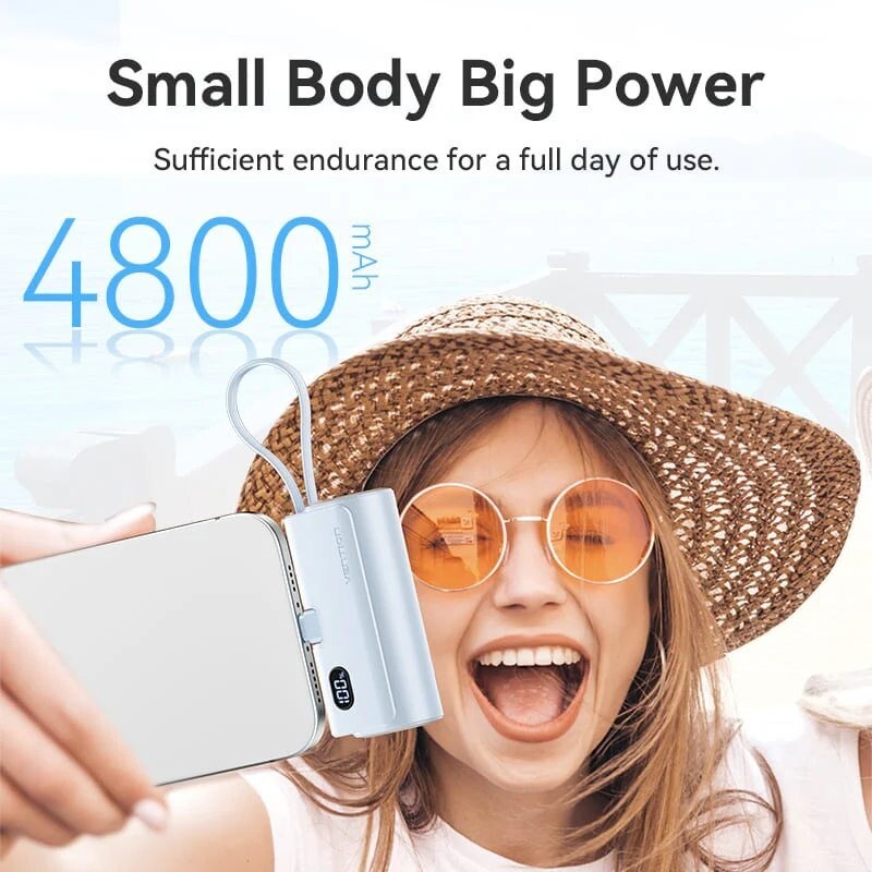 Універсальна мобільна батарея Vention 4800mAh 22.5W Black (FHRB0)