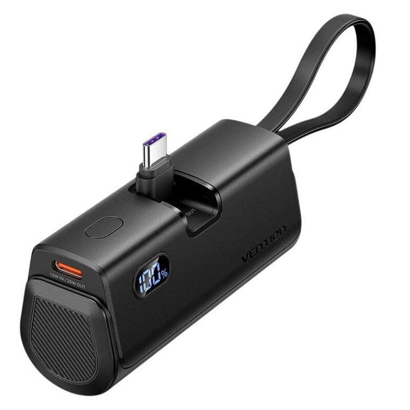 Універсальна мобільна батарея Vention 4800mAh 22.5W Black (FHQB0)