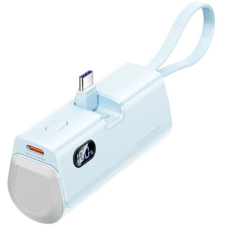 Універсальна мобільна батарея Vention 4800mAh 22.5W Blue (FHQL0)