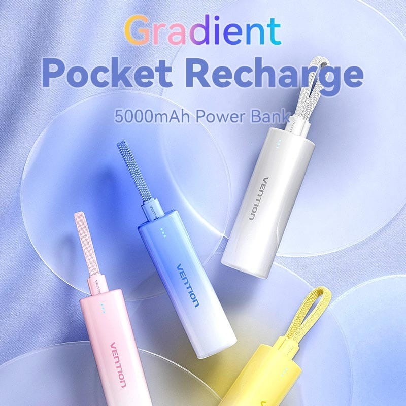 Універсальна мобільна батарея Vention 5000mAh 20W Gradient Red (FHWR0)