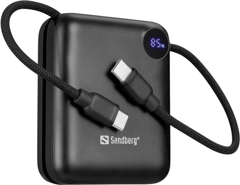 Универсальная мобильная батарея Sandberg 10000mAh 20W Black (421-26)