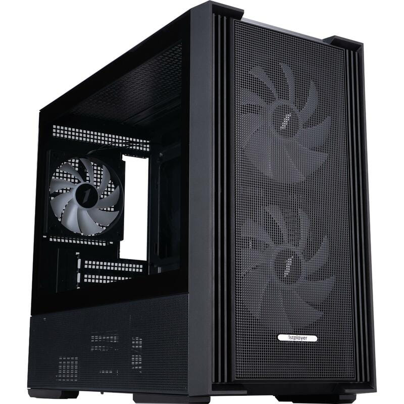 Корпус 1stPlayer AU6-BK-2FA7-14-2FA7R-1FA7 Black