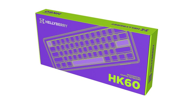 Клавіатура Hator Hellyberry HK60 White/Violet