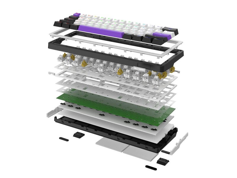 Клавіатура Hator Hellyberry HK60 White/Violet