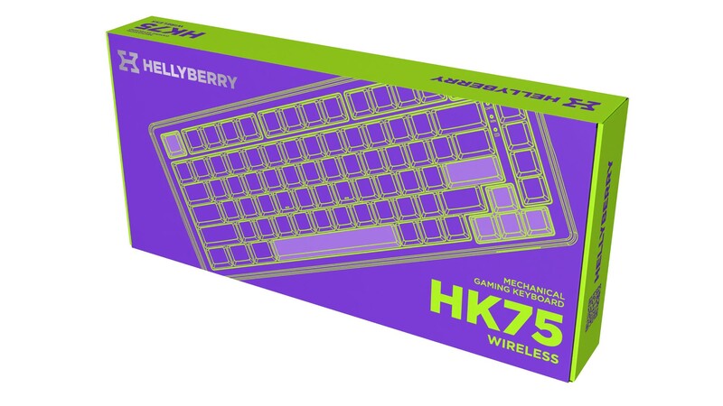 Клавіатура бездротова Hator Hellyberry HK75 Wireless White/Violet