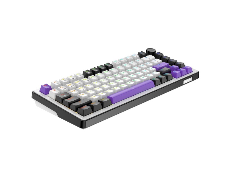 Клавіатура бездротова Hator Hellyberry HK75 Wireless White/Violet