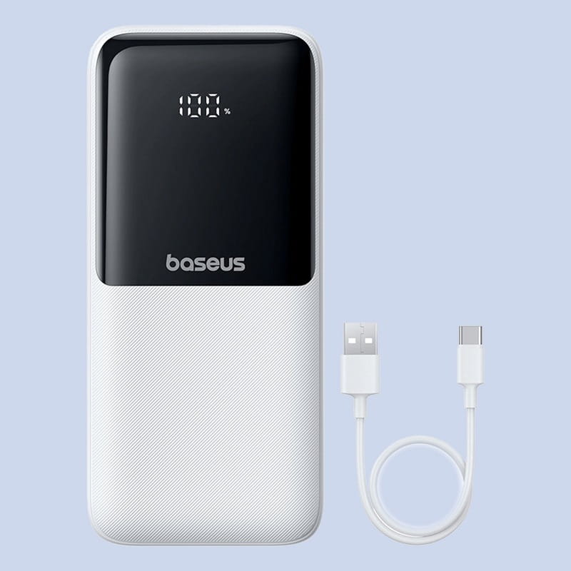 Универсальная мобильная батарея Baseus Lipow 20000mAh 22.5W White (P10079102213-00)