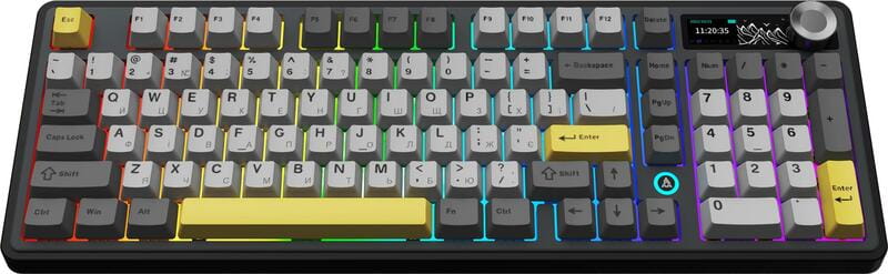 Клавіатура бездротова Ajazz AK980 V2 Maillard Switch Black (AK980-V2-M-BGY)
