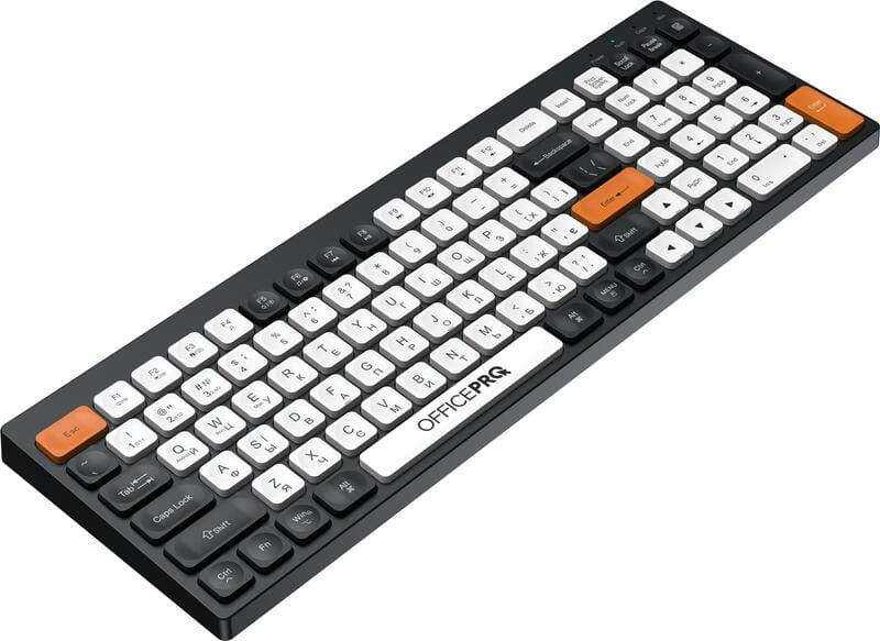 Клавіатура бездротова OfficePro SK985BO Bluetooth Black/White