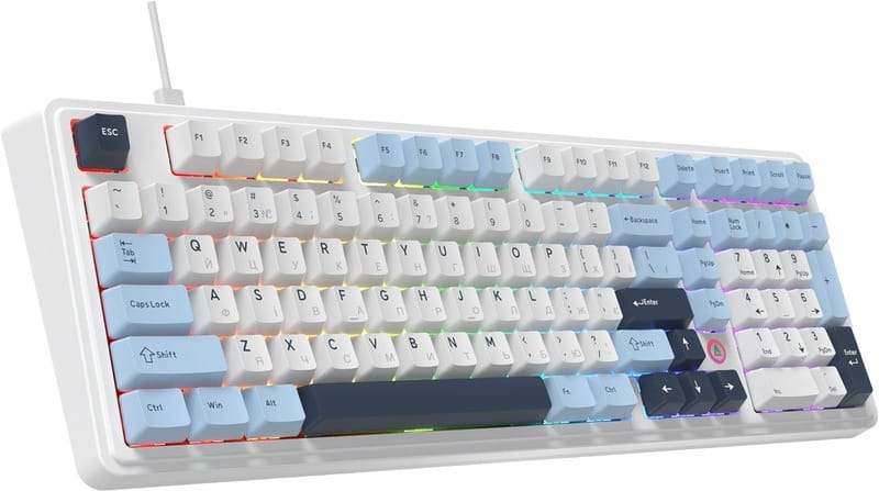 Клавіатура Ajazz AK980 Max Magnetic Switch Blue/White/Dark Blue (AK980-MAX-M-BWDB)