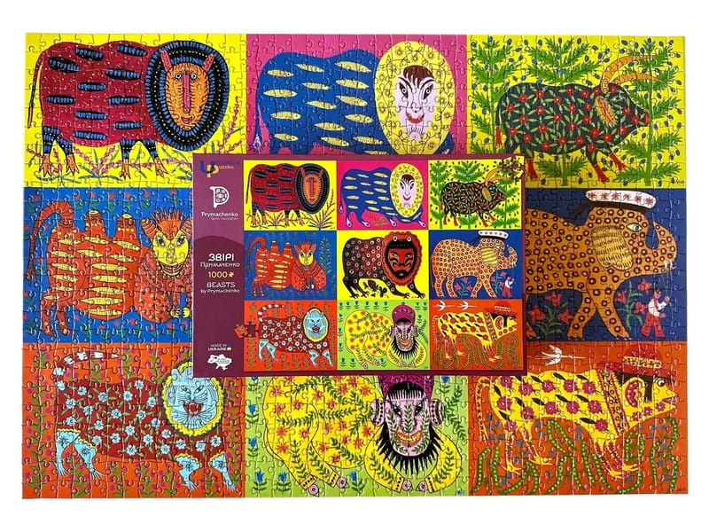 Пазл UkrainianPuzzles Звери Примаченко