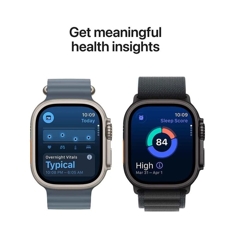 Смарт-часы Apple Watch Ultra 3 GPS + Cellular 49mm Natural Titanium Case with Blue/Bright Blue Trail Loop - M/L (MEWU4QP/A)