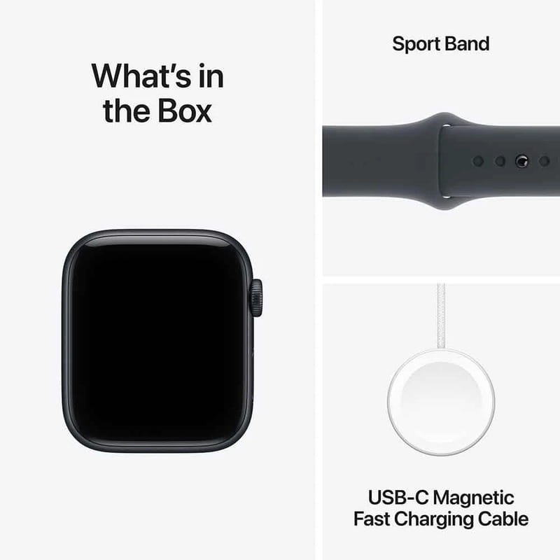Смарт-годинник Apple Watch SE 3 GPS 44mm Midnight Aluminium Case with Midnight Sport Band - M/L (MEHQ4RK/A)