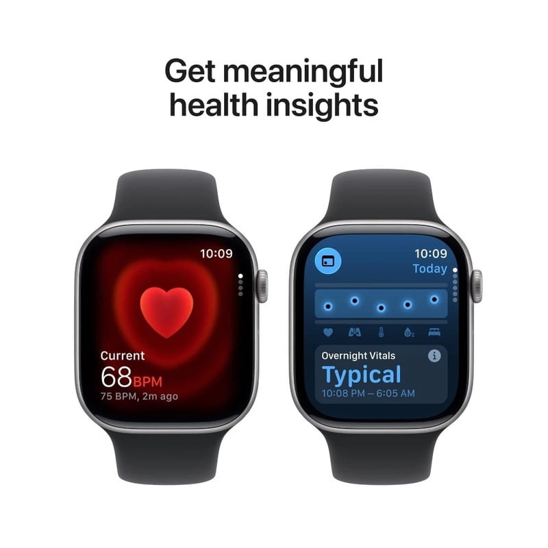 Смарт-часы Apple Watch Series 11 GPS 46mm Space Grey Aluminium Case with Black Sport Band - M/L (MEV44RK/A)