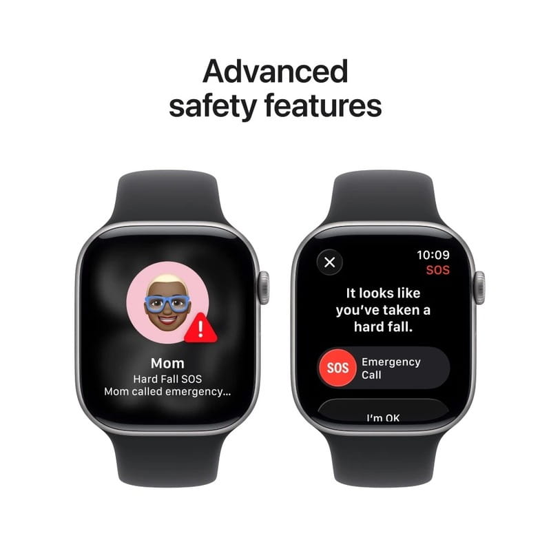Смарт-часы Apple Watch Series 11 GPS 46mm Space Grey Aluminium Case with Black Sport Band - M/L (MEV44RK/A)