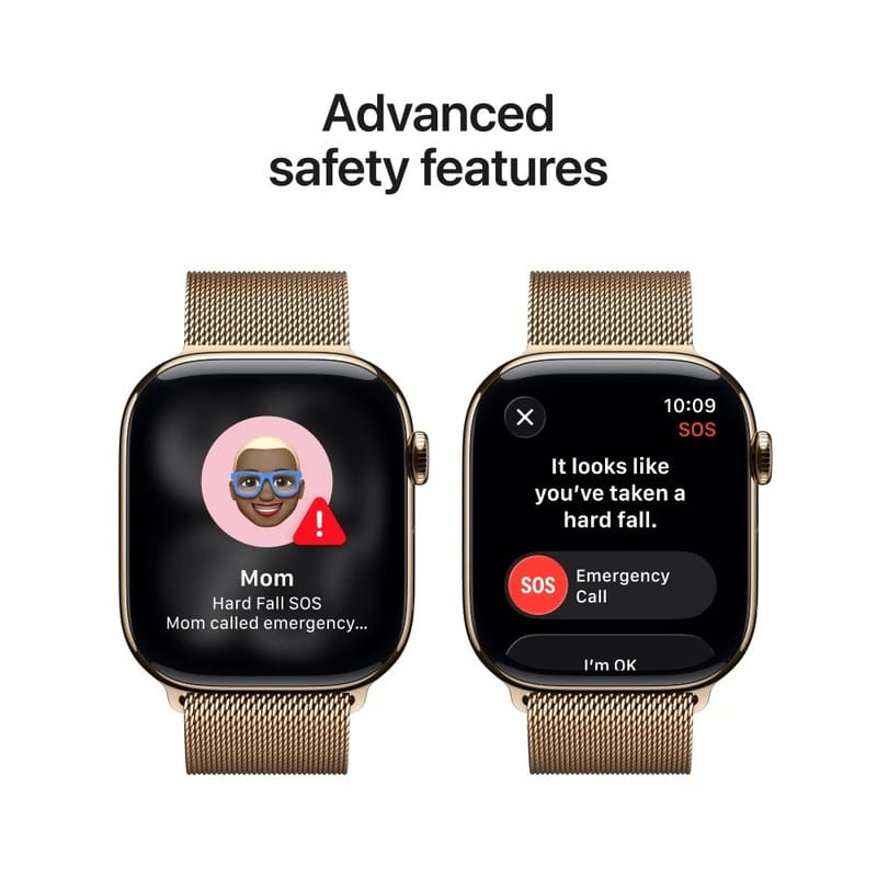 Смарт-годинник Apple Watch Series 11 GPS + Cellular 42mm Gold Titanium Case with Gold Milanese Loop (MF8Y4RK/A)