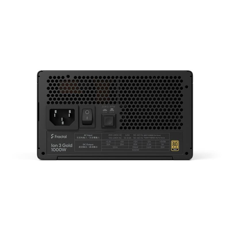 Блок живлення Fractal Design Ion 3 Gold 1000W Black (FD-P-IA3G-100-EU)