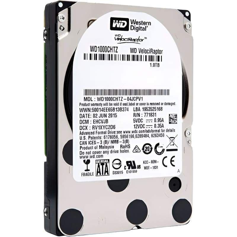 Накопитель HDD 2.5" SATA 1.0TB WD VelociRaptor 10000rpm 64MB (WD1000CHTZ)