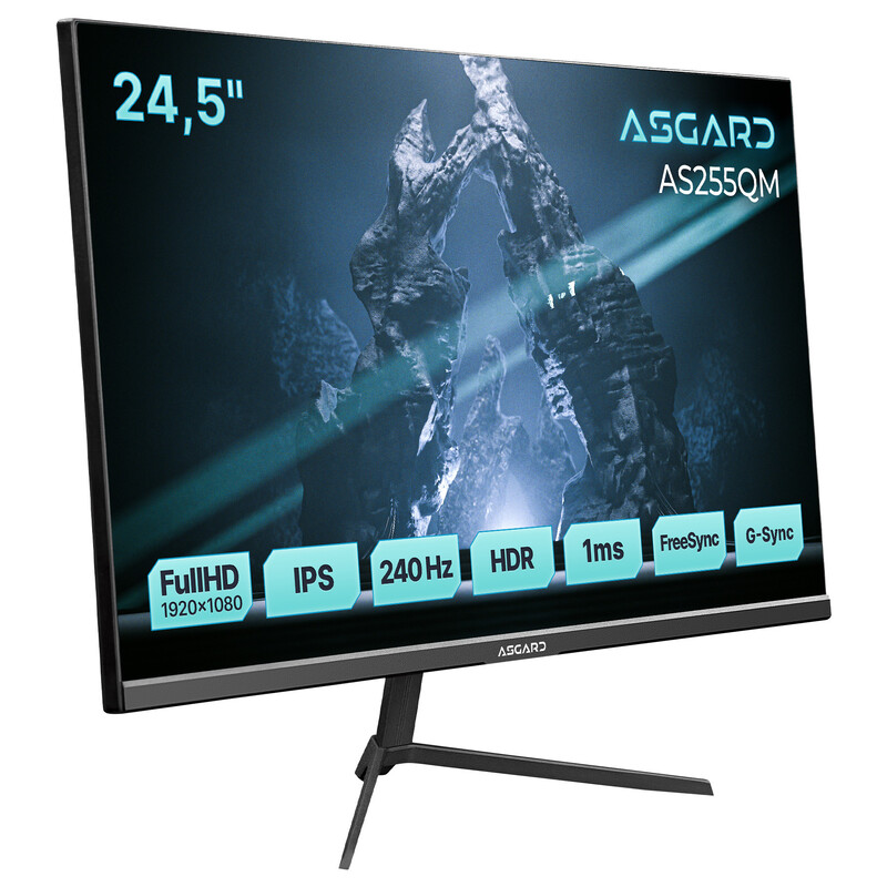 Монітор ASGARD Gaming 24.5" AS255QM IPS Black 240Hz
