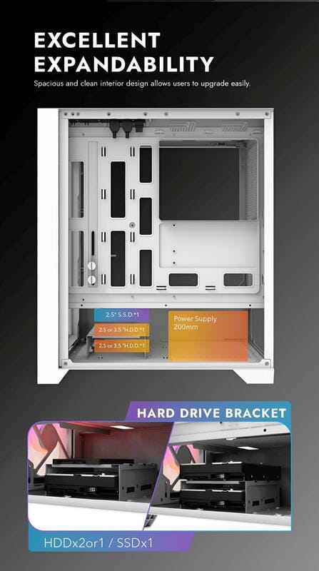 Корпус DarkFlash DRX70 Mesh White