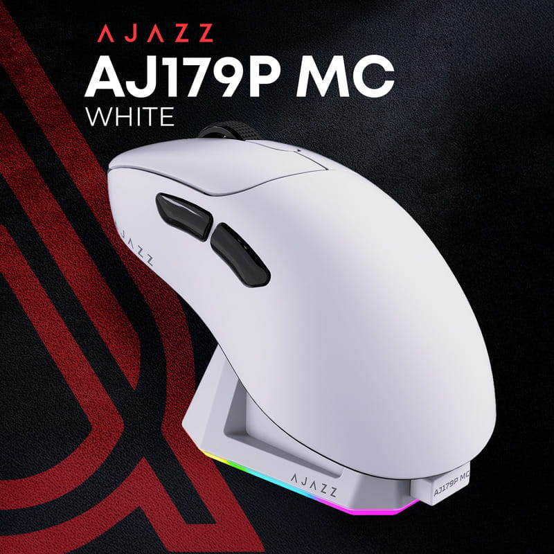 Миша бездротова Ajazz AJ179P MC White (AJ179P-MC-W)