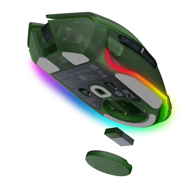 Мышь беспроводная Razer Basilisk V3 Pro 35K Phantom Green (RZ01-05240300-R3G1)