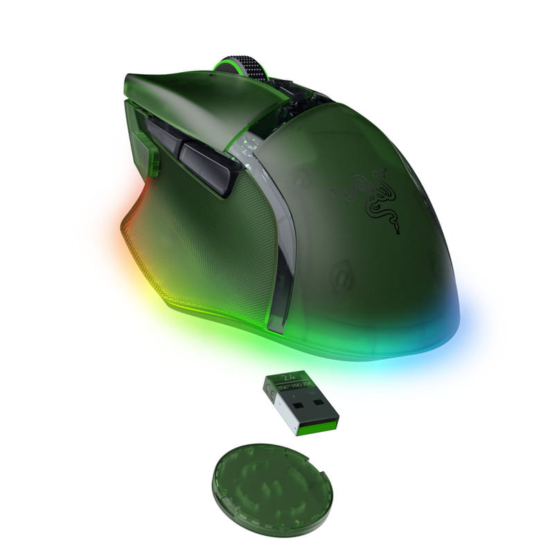Мышь беспроводная Razer Basilisk V3 Pro 35K Phantom Green (RZ01-05240300-R3G1)