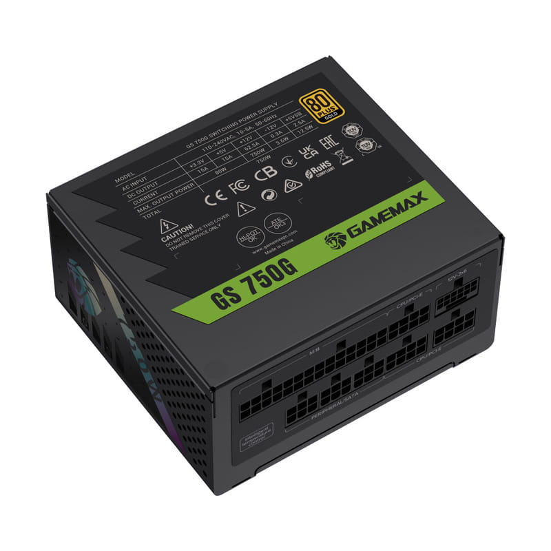 Блок питания GameMax GS 750G V25 Black 750W
