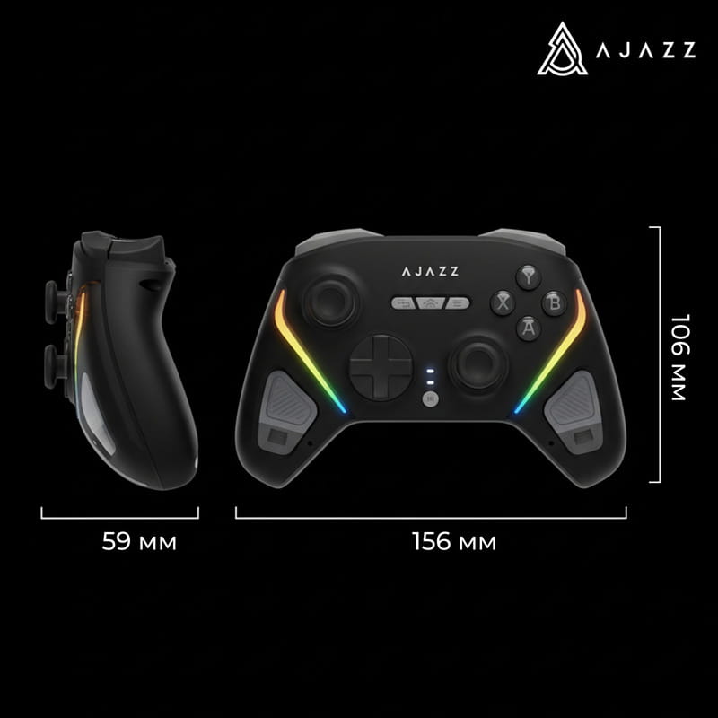 Геймпад Ajazz GP100 RGB Black