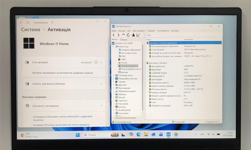 Ноутбук Lenovo IdeaPad 3 14ITL6 / 14" FullHD IPS / Pentium Gold 7505 / 8GB / 128GB SSD / Win11 - Б/у