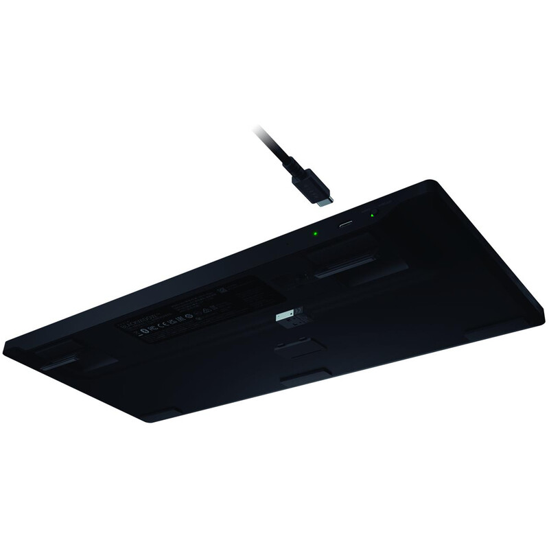 Клавіатура бездротова Razer BlackWidow V4 Low-Profile TKL Orange switch (RZ03-05450700-R3M1)