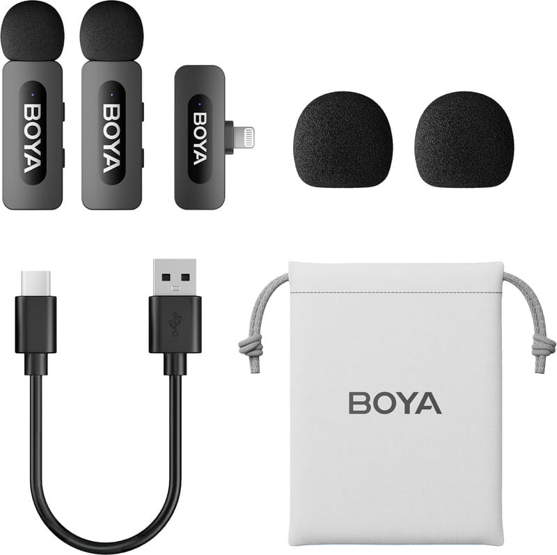 Мікрофон BOYA BY-V2 Lightning Black