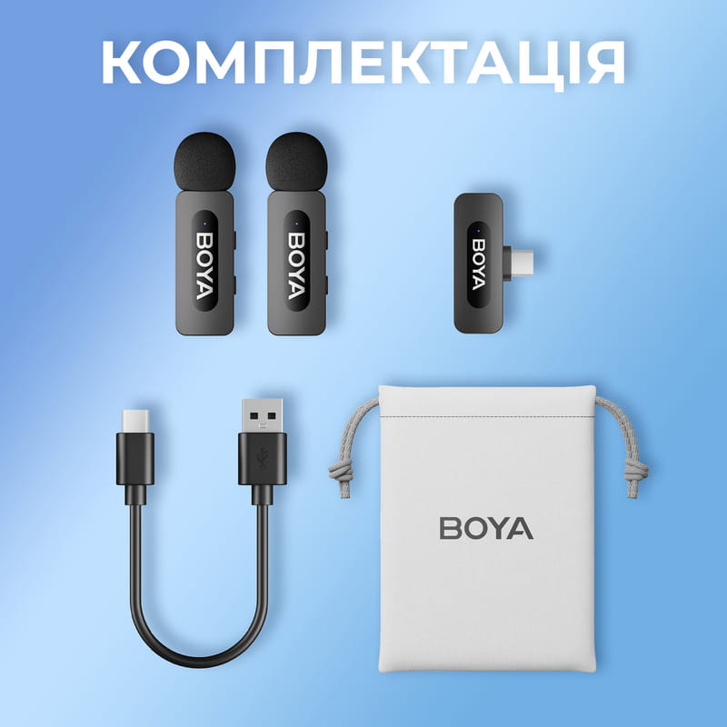 Микрофон BOYA BY-V20 Type-C Black