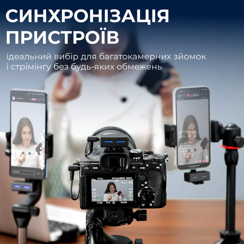 Микрофон BOYA LINK 3-01 Type-C/TRS/Lightning Black