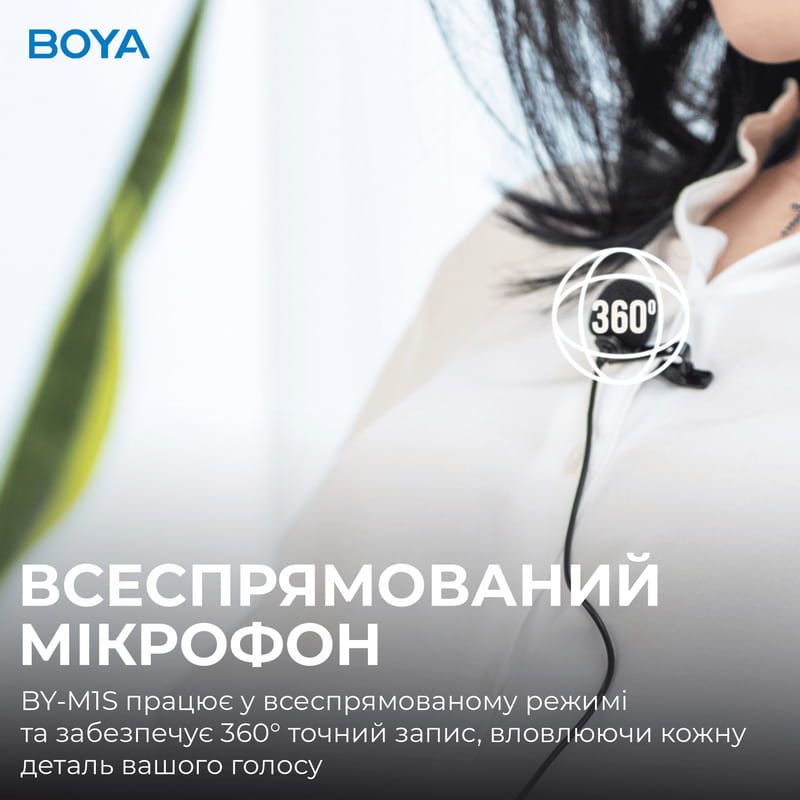 Микрофон BOYA BY-M1S Black