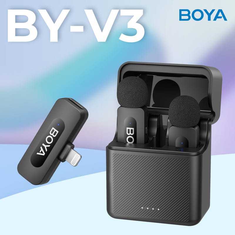 Мікрофон BOYA BY-V3 Lightning Black