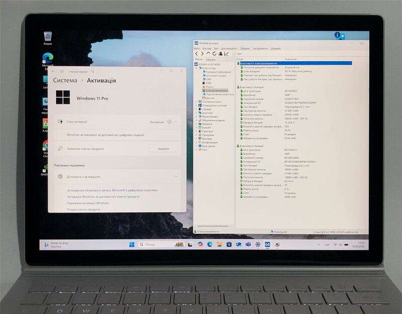 Ноутбук Microsoft Surface Book 2 1769 / 13.5" (3000x2000) IPS Touch / i7-8650U / 8GB / 512GB SSD / nVidia GTX 1050 2GB / Win11Pro / Backlight - Б/у