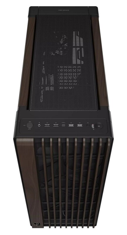 Корпус Asus ProArt PA602 Walnut Wood Metal Panel Modern Black (90DC00J0-B09040)