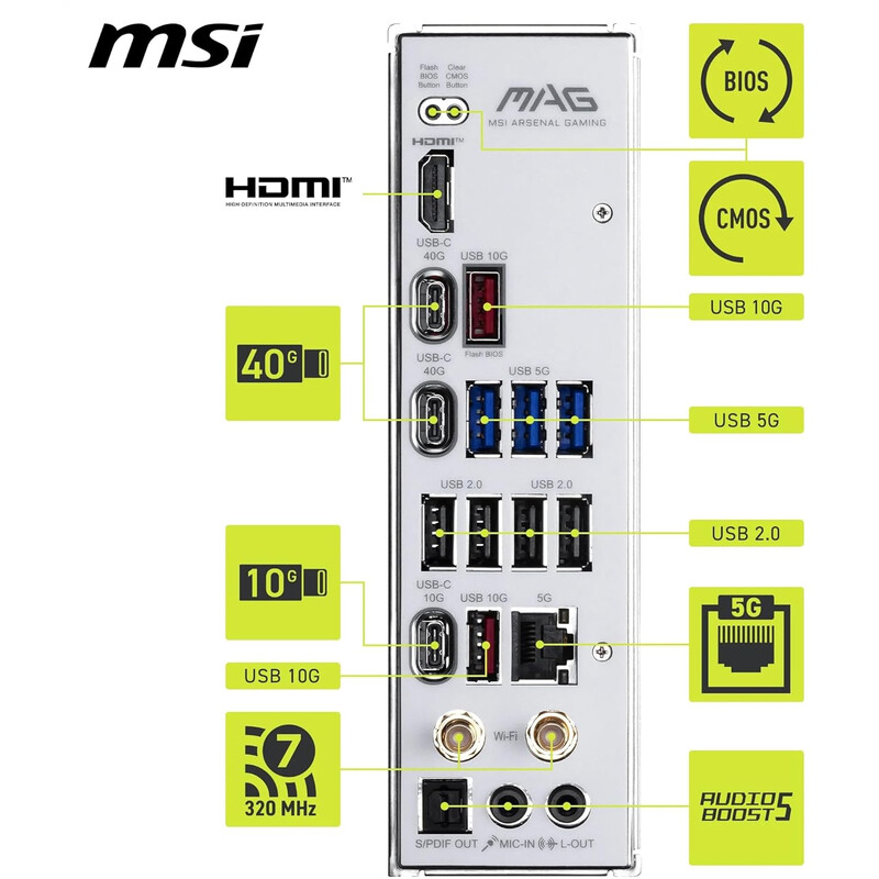 Материнская плата MSI MAG X870E Tomahawk Max WiFi PZ Socket AM5