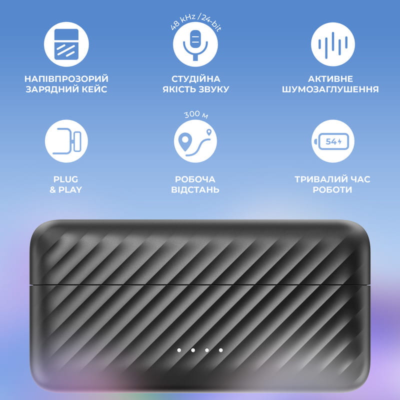 Мікрофон BOYA MIC 2-02 Type-C/TRS Black