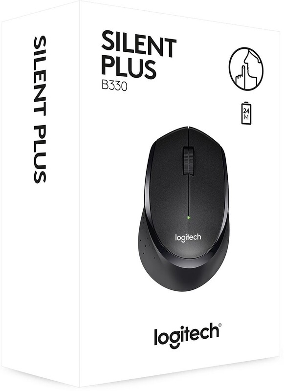 Мышь беспроводная Logitech B330 Silent Plus Black (910-004913)