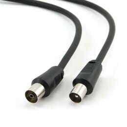 Кабель-подовжувач коаксіальний Cablexpert CCV-515 75 Ом, 1.8 м, Black