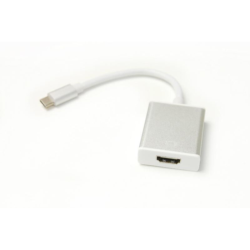 Адаптер PowerPlant (KD00AS1272) USB Type-C-HDMI, 0.15м, White