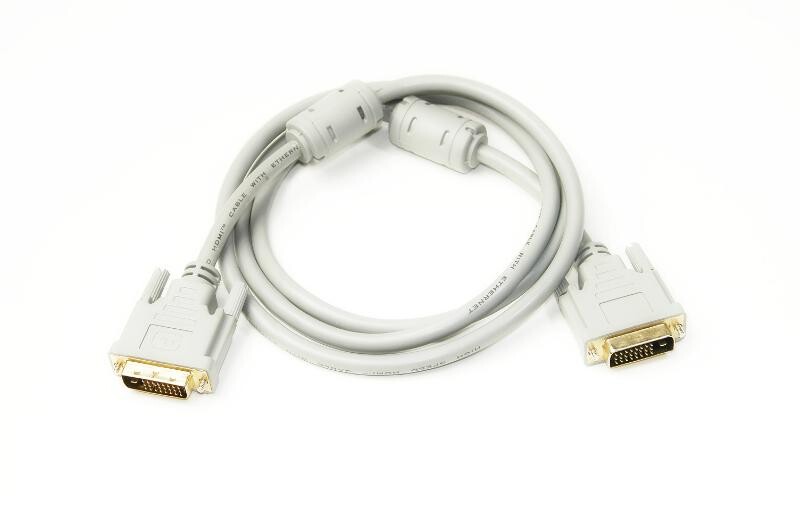 Кабель PowerPlant (KD00AS1283) DVI-D 24M-24M, 1.5м, White