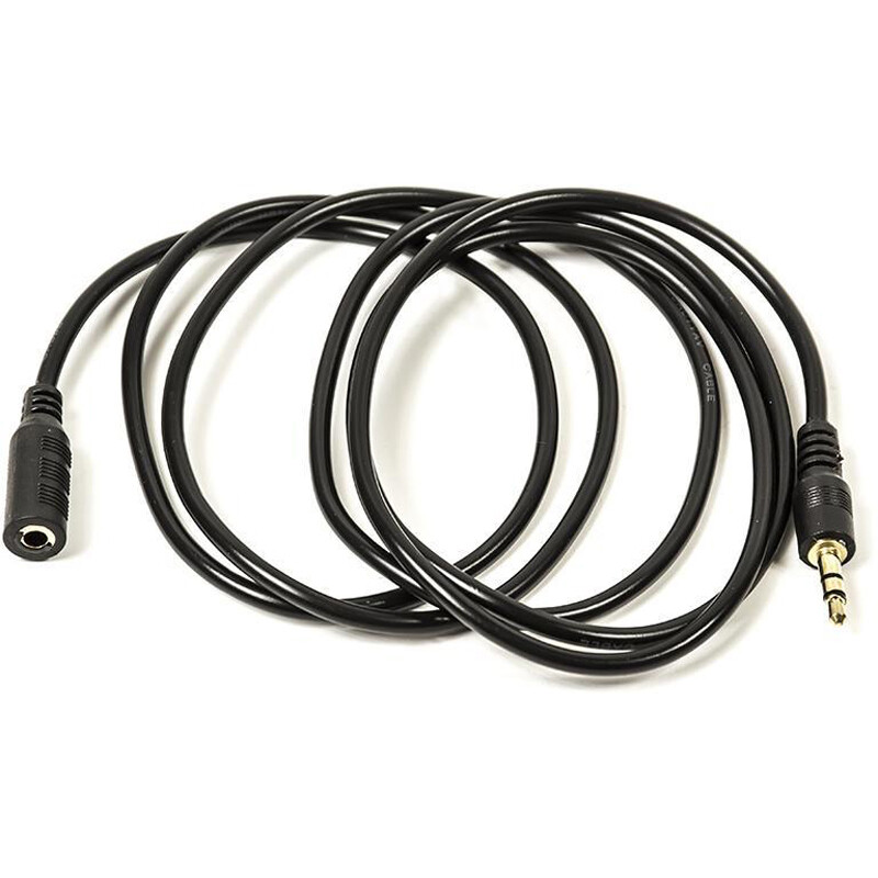 Кабель PowerPlant (CA910984) 3.5mm(M)-3.5mm(F), 5м, Black