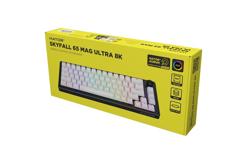 Клавиатура Hator Skyfall 65 MAG Ultra 8K Black/White (HTK1860UA)