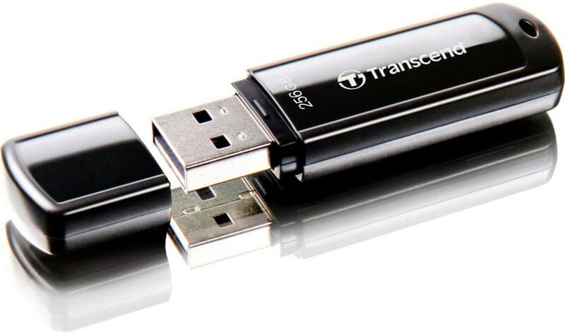 Флеш-накопитель USB3.1 256GB Transcend JetFlash 700 Black (TS256GJF700)