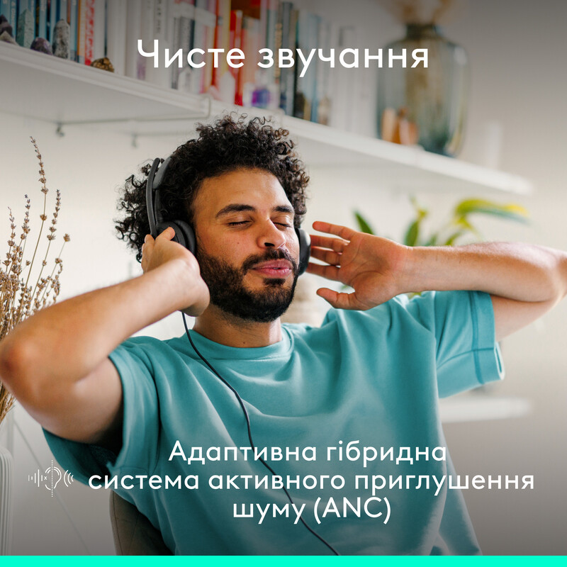 Гарнітура Logitech Zone Wired 2 USB Graphite (981-001619)