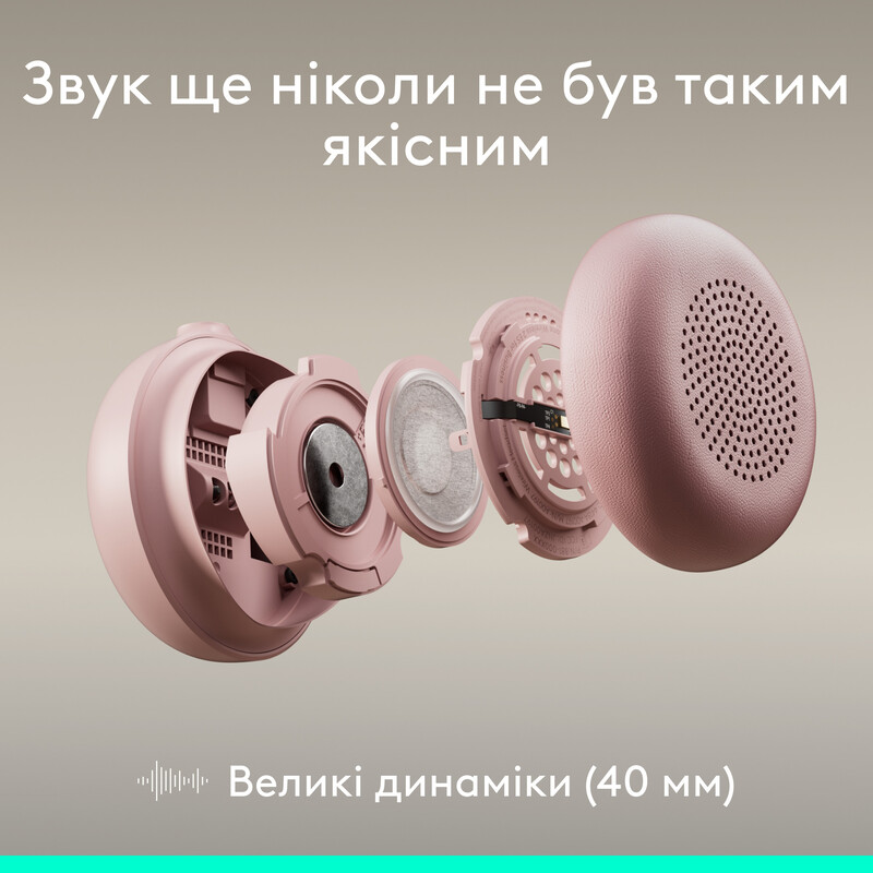 Гарнітура Logitech Zone Wired 2 USB Rose (981-001620)