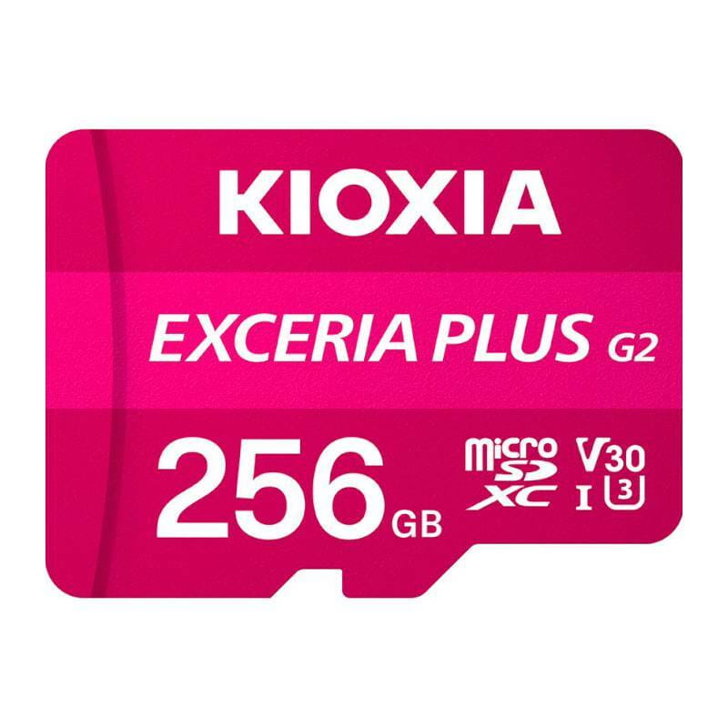 Карта памяти MicroSDHC 256GB UHS-1 Class 10 Kioxia Exceria Plus G2 (LMPL2M256GG2)